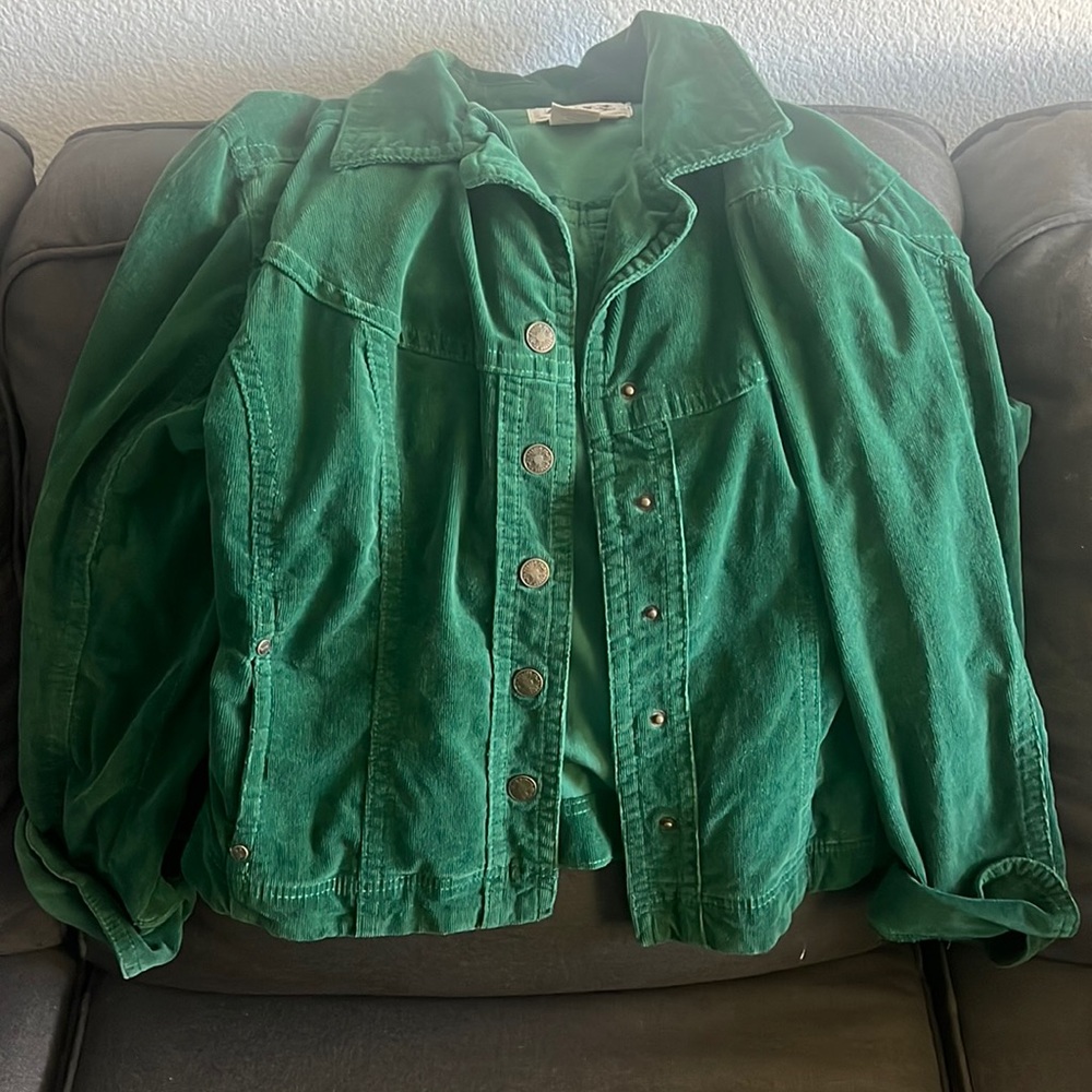 Corduroy green jacket